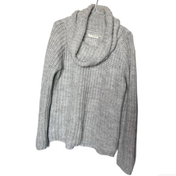Tatuum Grey Knit Cowl Neck Sweater L - Picture 1 of 3